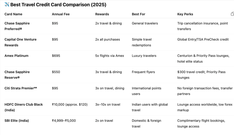 Best Credit Cards for Travel
