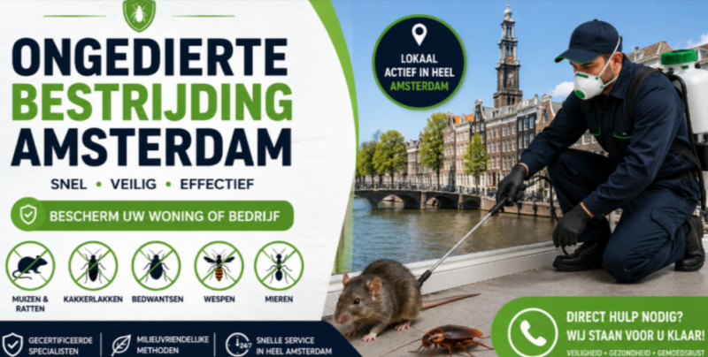 ongediertebestrijding amsterdam